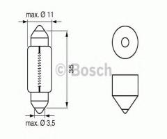 Bosch 1987302507 Żarówka c5w 24v trucklight