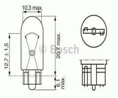 Bosch 1987302517 Żarówka w3w 24v trucklight