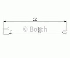 Bosch 1987474569 czujnik klock. hamulc. porsche vw tył, porsche cayenne