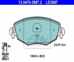 Ate 13.0470-3987 klocki hamulcowe ford mondeo iii 00-07, ford mondeo iii kombi (bwy)