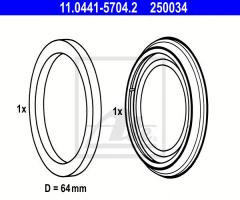 Ate 11.0441-5704 zestaw naprawczy zacisku vw passat 96- ate 57, audi 100 (4a, c4), ford galaxy (wgr)