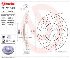 Brembo 09.7812.2x tarcza hamulc. subaru impreza wrx  05- przód