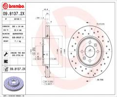 Brembo 09.8137.2x tarcza hamulc. renault laguna  97-01, renault clio ii (bb0/1/2_, cb0/1/2_)