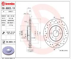 Brembo 09.8903.1x tarcza hamulc. lada 110, 111  96-, lada 110