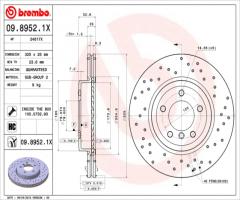 Brembo 09.8952.1x tarcza hamulc. bmw 3 e46  00-05, bmw 3 (e46)