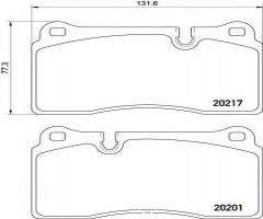 Brembo p02002 klocki hamulc. aston db9  04- przód, aston martin db9 coupe