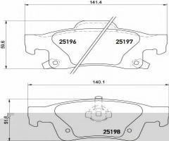 Brembo p37016 klocki hamulc. jeep grand cherokee  10- tył, jeep grand cherokee iv (wk, wk2)