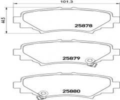 Brembo p49049 klocki hamulc. mazda 3  13- tył, mazda 3 (bm)