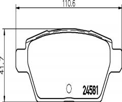 Brembo p49051 klocki hamulc. mazda 6  02-07 tył