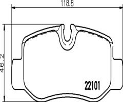 Brembo p50126 klocki hamulc. mercedes vito w447  14- tył, mercedes-benz klasa v (w447)