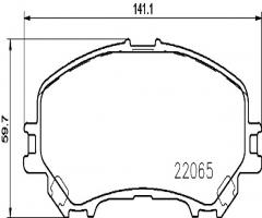 Brembo p56100 klocki hamulc. nissan qashqai  13- przód, nissan qashqai (j11, j11_)