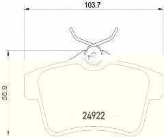 Brembo p61114 klocki hamulc. peugeot 3008  09- tył, citroËn c4 ii (b7), peugeot 508