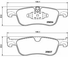 Brembo p61116 klocki hamulc. citroen c4 picasso ii  13- przód, citroËn c4 grand picasso ii