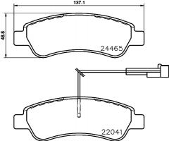 Brembo p61125 klocki hamulc. fiat ducato  06- tył, citroËn jumper autobus, fiat ducato autobus (250)