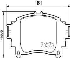 Brembo p83153 klocki hamulc. toyota, toyota verso (_aur2_, _zgr2_)