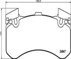 Brembo p85136 klocki hamulc. audi a8  09- przód, audi a6 (4g2, c7, 4gc)