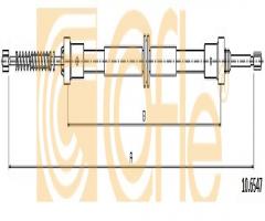 Cofle 10.6547 linka hamulca ręcznego renault, renault twingo iii, smart forfour hatchback (453)