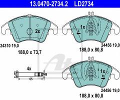 Ate 13.0470-2734 klocki hamulcowe mercedes w204 c-klasa 07-, mercedes-benz cls (c218)