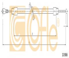 Cofle 10.9866 linka hamulca ręcznego mercedes sprinter  06- przó