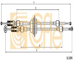 Cofle 11.3293 linka zmiany biegów fiat citroen fiat, opel vivaro platforma / podwozie (e7)