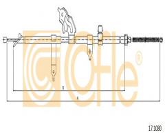 Cofle 17.1080 linka hamulca ręcznego toyota yaris  06- lewy tył, daihatsu charade