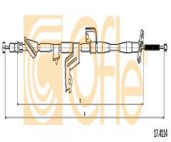 Cofle 17.4114 linka hamulca ręcznego honda, honda civic vii hatchback (eu, ep, ev)