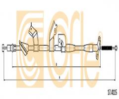 Cofle 17.4115 linka hamulca ręcznego honda, honda civic vii hatchback (eu, ep, ev)
