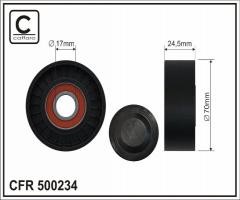 Caffaro 500234 rolka napinacza, mitsubishi colt vi (z3_a, z2_a), smart forfour (454)