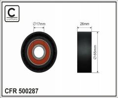 Caffaro 500287 rolka prowadząca, chevrolet aveo hatchback (t300), opel astra j