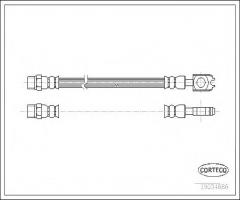 Corteco 19034686 przewód hamulcowy giętki audi a8  98-02 tył, audi a8 (4d2, 4d8)