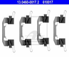 Ate 13.0460-0017 zestaw montażowy klocków hamulcowych, nissan navara (d40)