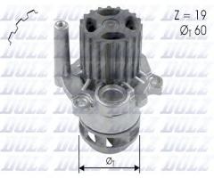 Dolz a197 pompa wody seat skoda vw, skoda fabia (6y2), vw polo sedan (9a4)