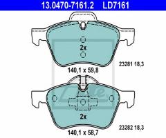 Ate 13.0470-7161 klocki hamulcowe mini cooper,one 01-06, mini mini (r50, r53)