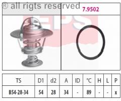 Facet 1.880.220 termostat nissan, saab 900 i (ac4, am4)
