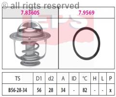 Facet 1.880.360 termostat toyota