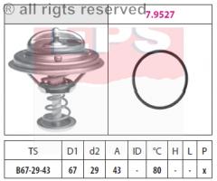 Facet 1.880.549 termostat mercedes, mercedes-benz klasa e (w124)