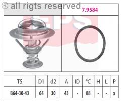Facet 1.880.651 termostat mitsubishi, chrysler cirrus, mitsubishi pajero ii canvas top (v2_w, v4_w)