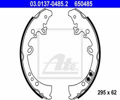 Ate 03.0137-0485 szczęki hamulcowe toyota hilux 05- 4x4