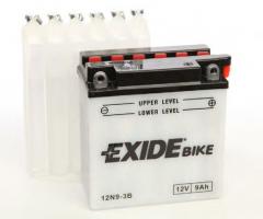 Exide 12n9-3b akumulator 9ah/90a 12v p+ / motocykle