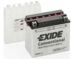 Exide eb18l-a akumulator 18ah/240a 12v p+ / motocykle