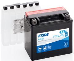 Exide etx14l-bs akumulator 12ah/200 12v p+ /  motocykle