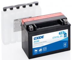 Exide etx15l-bs akumulator 13ah/230a 12v p+ / motocykle   Żel