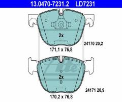 Ate 13.0470-7231 klocki hamulcowe bmw x5 e70 07- przód, bmw x5 (e70)