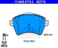 Ate 13.0460-2718 klocki hamulcowe land rover freelander 00-07, land rover freelander (ln)