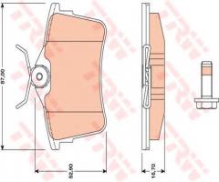 Trw gdb1799 klocki hamulcowe tył citroen berlingo/p-part 08- c4, citroËn berlingo (b9)