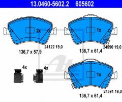 Ate 13.0460-5602 klocki hamulcowe toyota auris 07-