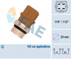 Fae 35580 czujnik temperatury wody vw, audi a3 (8l1), ford galaxy (wgr), seat toledo i (1l)