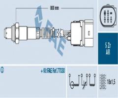 Fae 75357 sonda lambda vag, audi a8 (4e_), ford galaxy (wgr), seat alhambra (7v8, 7v9)