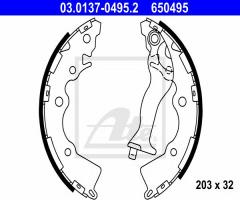 Ate 03.0137-0495 szczęki hamulcowe kia rio ii 05- (-abs), hyundai accent iii (mc), kia rio ii (jb)