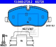 Ate 13.0460-2728 klocki hamulcowe land rover discovery 04-, land rover discovery iv (la)